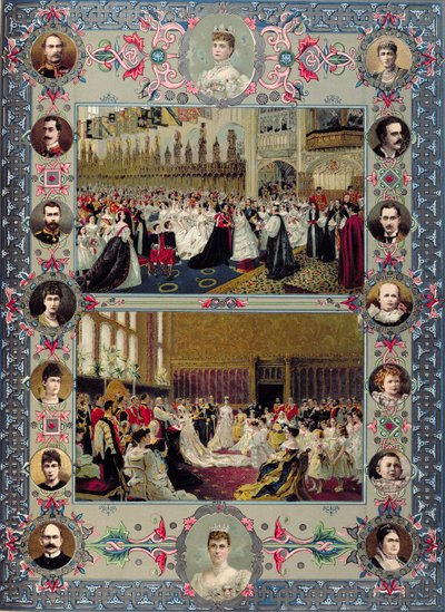 British Royal Wedding Memorabilia, 1897 by English School